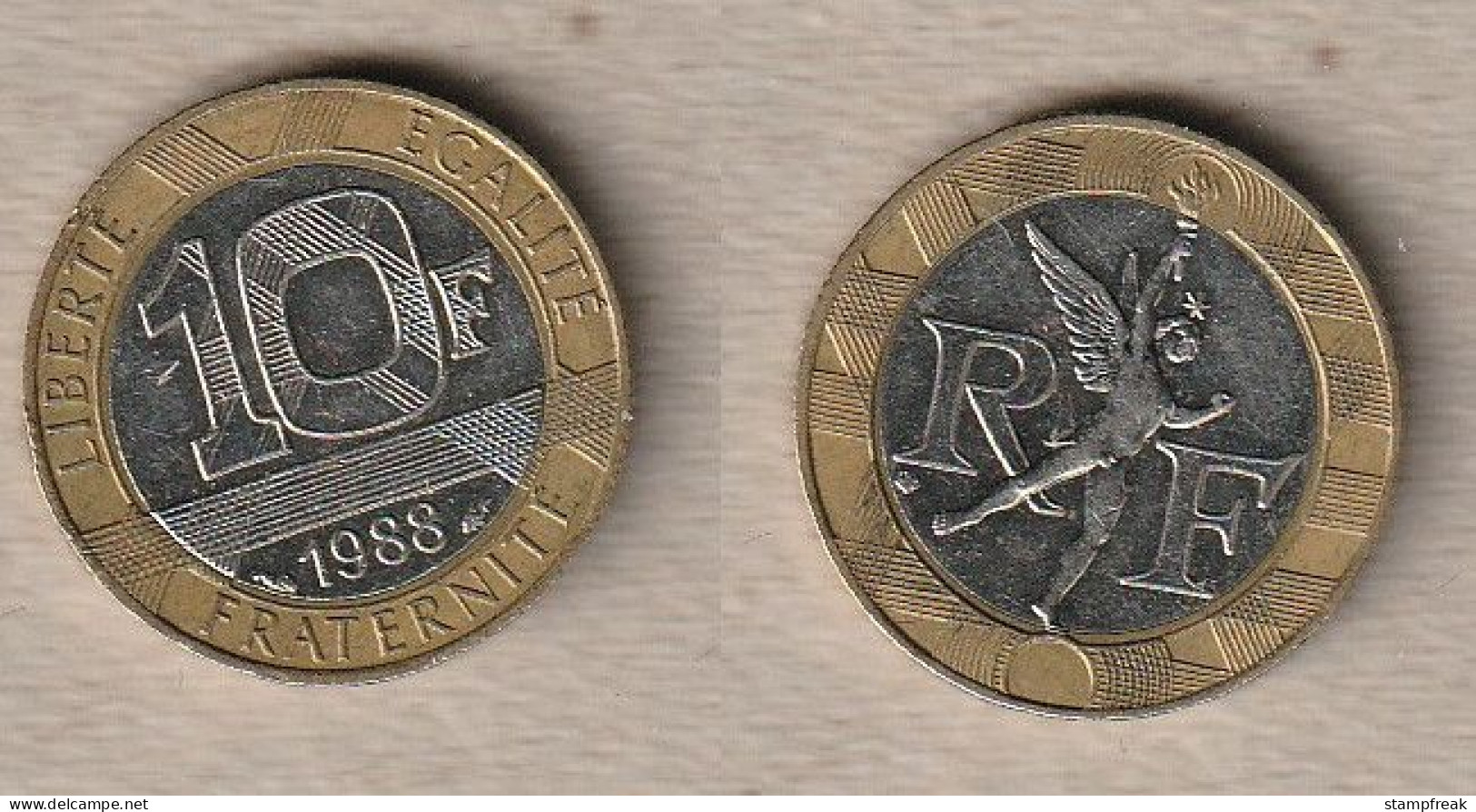 02506) Frankreich, 10 Francs 1988 - 10 Francs