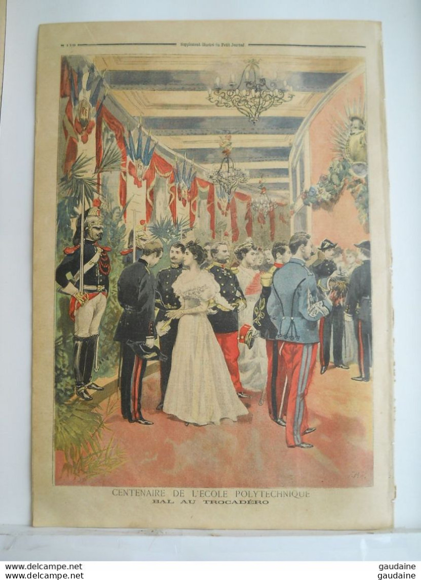 Le Petit Journal N°184 – 28 Mai 1894 - Un Ballon Sur Les Toits -Pompiers - Montgolfière - Centenaire Ecole Polytechnique - Le Petit Journal