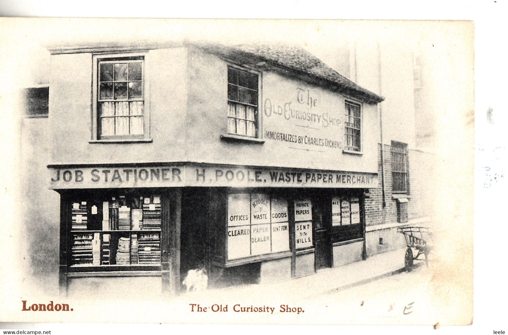 CD78. Vintage Postcard.  The Old Curiosity Shop. London - Londres – Suburbios