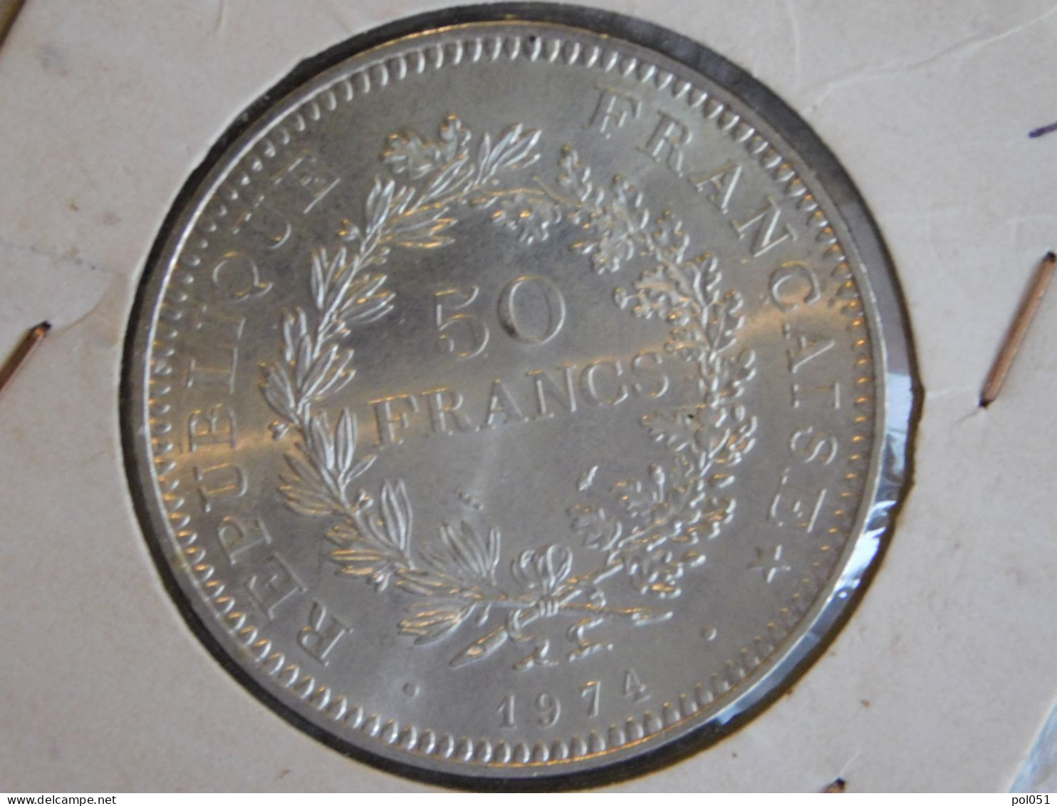 France 50 Francs 1974 HERCULE (1071) Argent Silver - 50 Francs