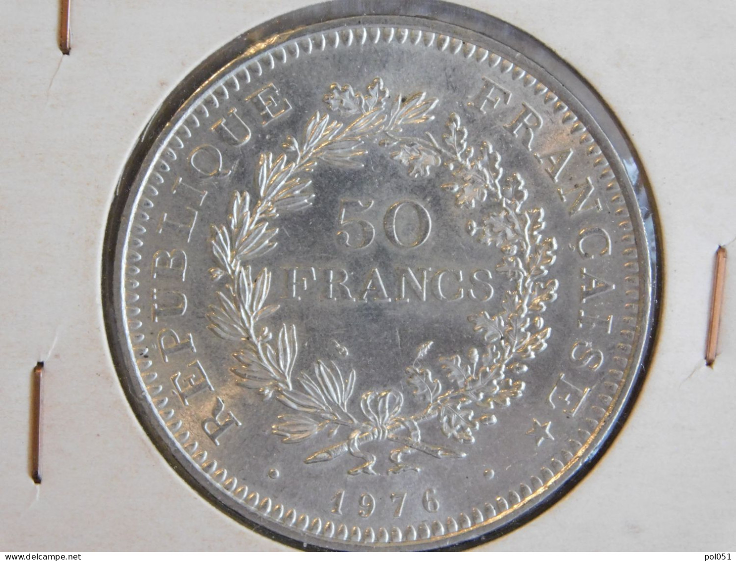 France 50 Francs 1976 HERCULE (1073) Argent Silver - 50 Francs