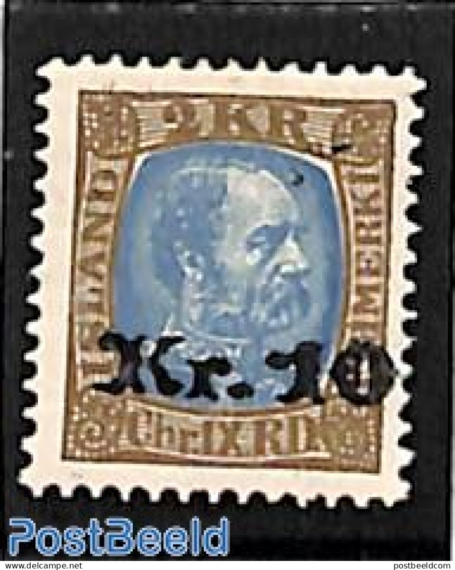 Iceland 1929 Local Overprint 1v, Unused (hinged) - Nuovi