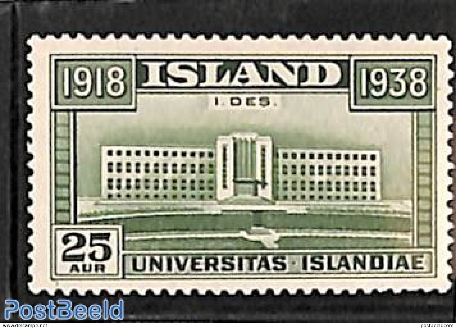 Iceland 1938 25a, Stamp Out Of Set, Mint NH, Science - Education - Nuovi