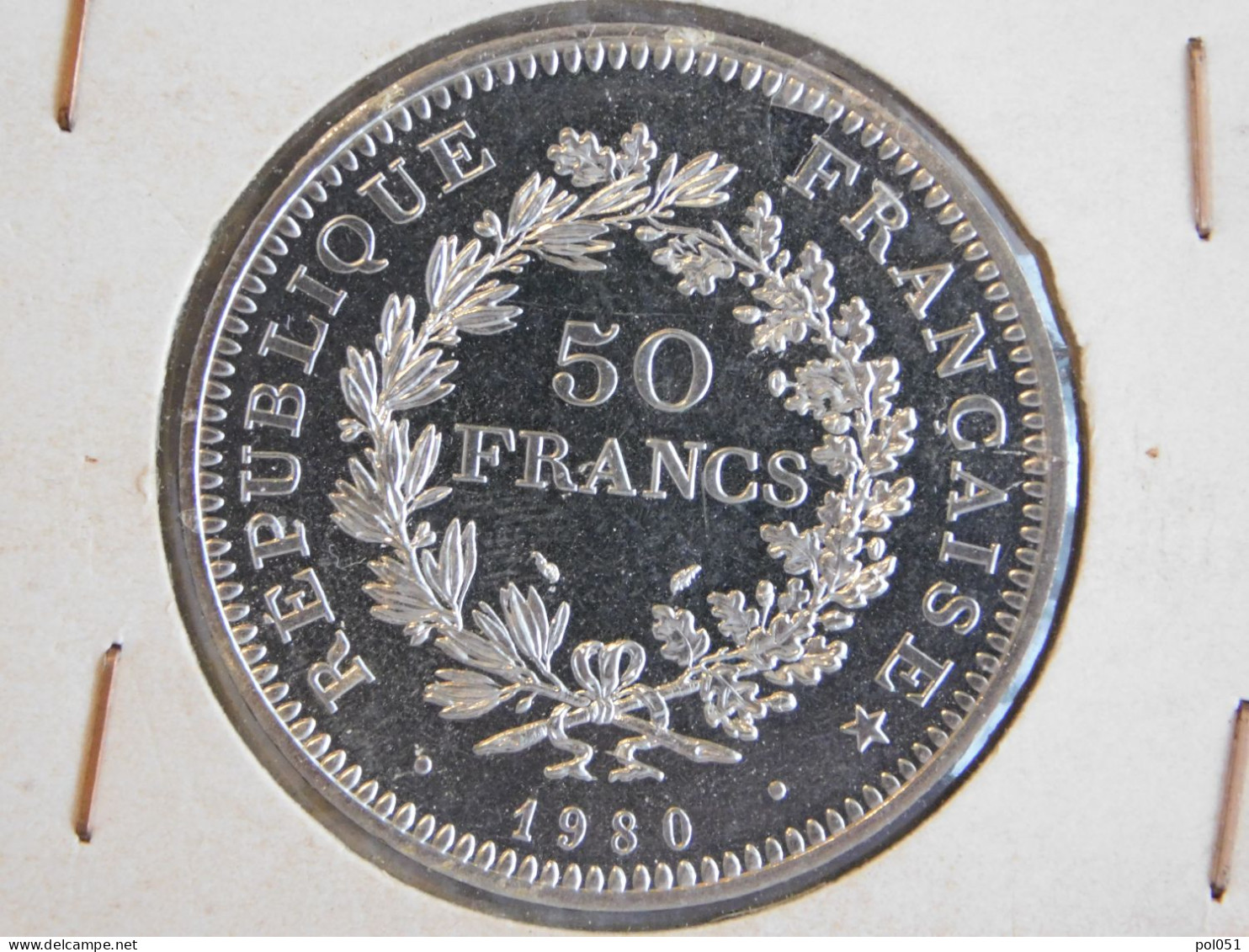 France 50 Francs 1980 FDC HERCULE (1077) Argent Silver - 50 Francs