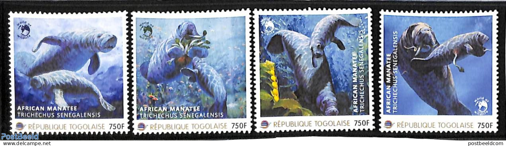 Togo 2012 Personal Stamp Set 4v, Mint NH, Nature - Sea Mammals - Togo (1960-...)