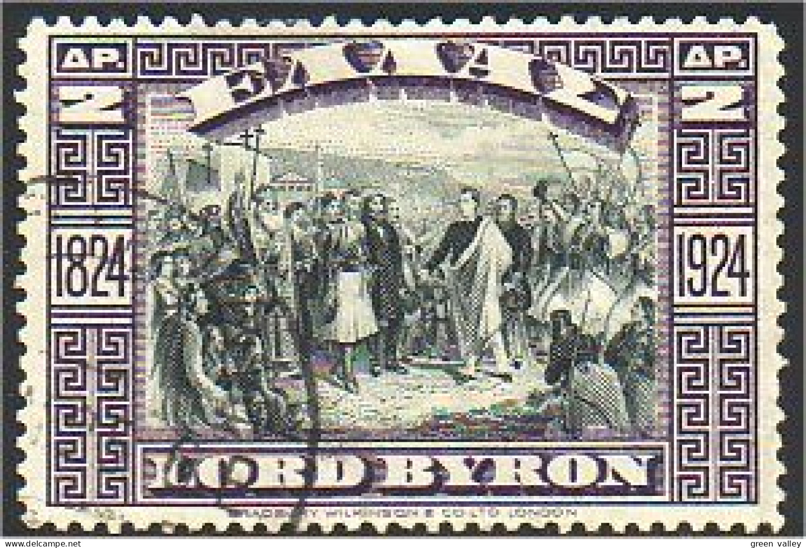 458 Greece Lord Byron (GRC-39) - Used Stamps
