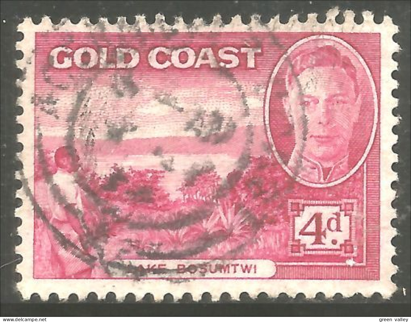 456 Gold Coast 1948 Lac Bosumtwi Lake Oblitération ACCRA (GOL-40) - Costa D'Oro (...-1957)