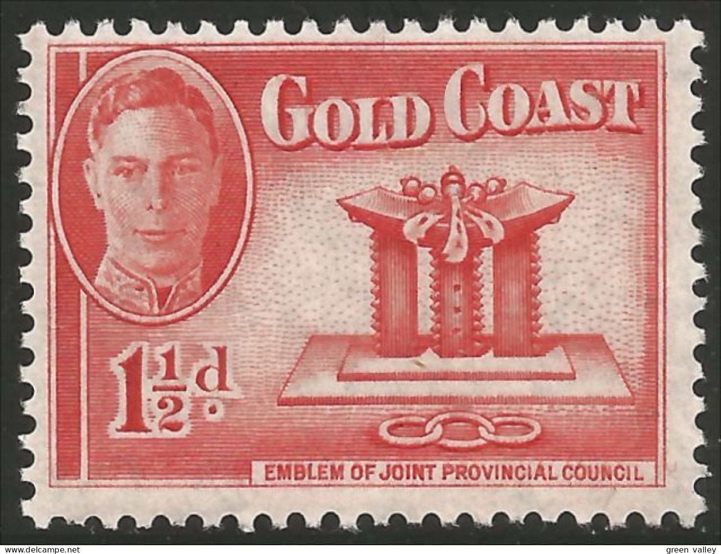 456 Gold Coast Council Emblem MH * Neuf (GOL-21) - Côte D'Or (...-1957)