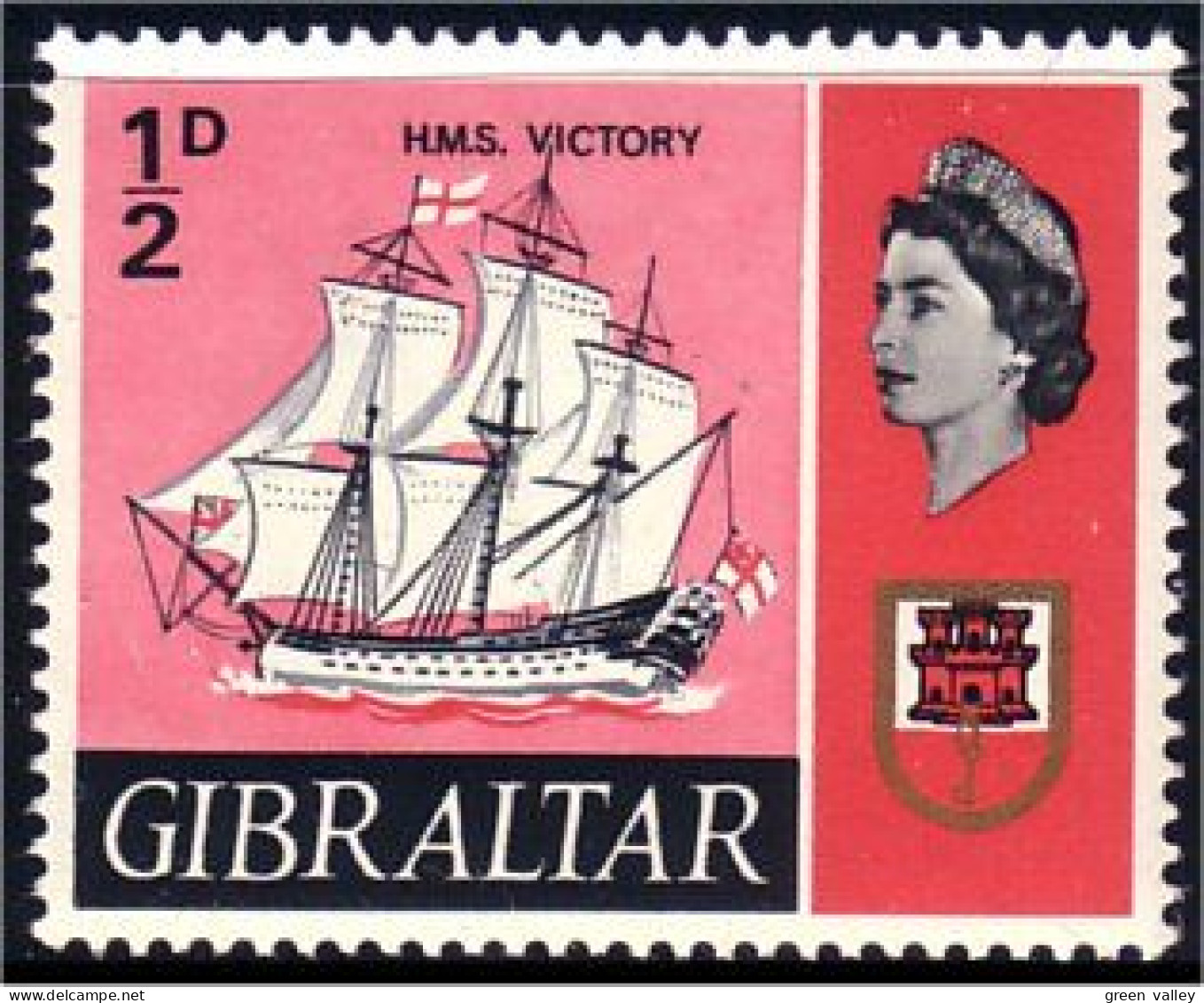 452 Gibraltar Armoiries Coat Of Arms MNH ** Neuf SC (GIB-16c) - Sellos