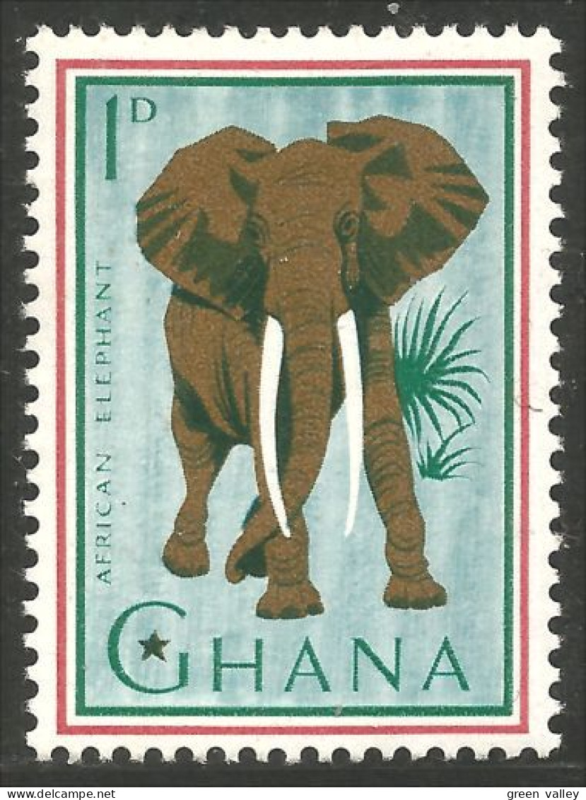 450 Ghana Elephant Elefante Norsu Elefant MH * Neuf (GHA-134) - Elefanten