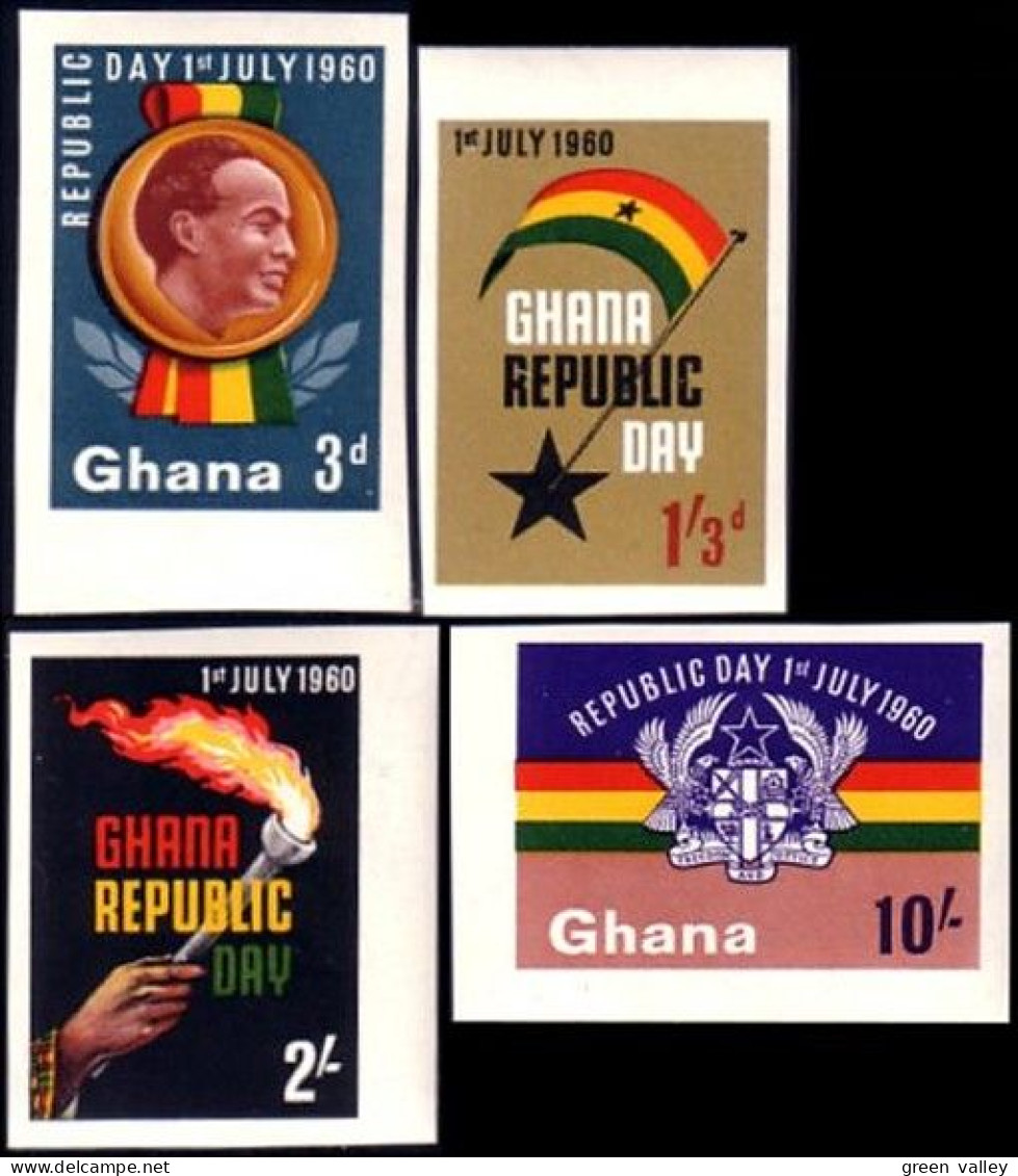 450 Ghana Independence Non Dentele Imperforate MNH ** Neuf SC (GHA-119) - Ghana (1957-...)
