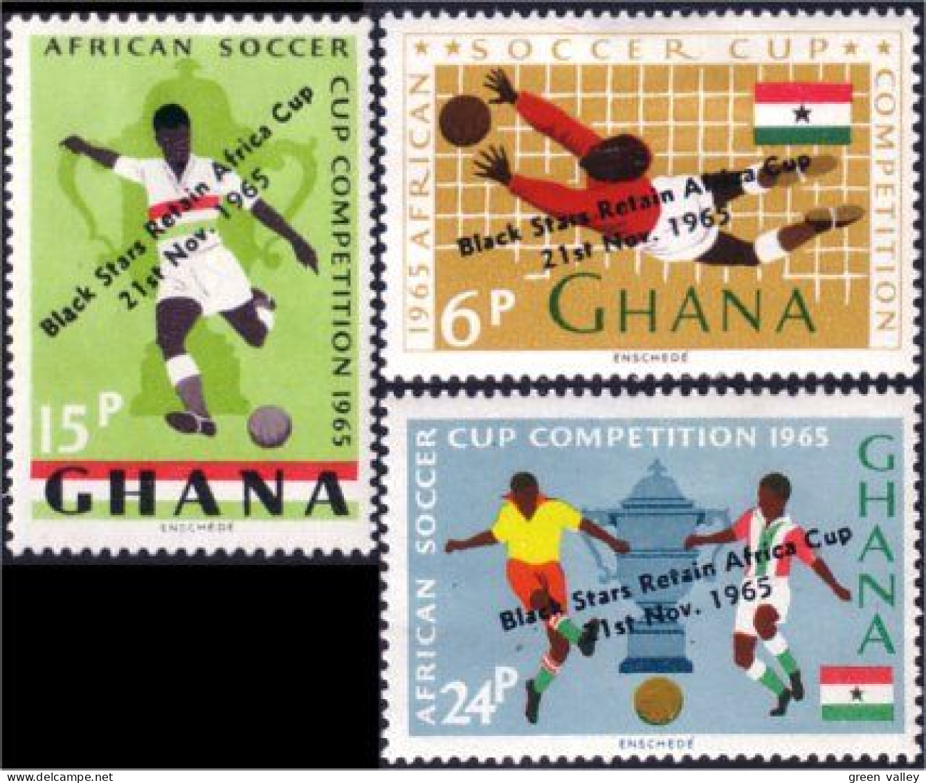 450 Ghana Soccer Football Africa Cup 1965 Champions MH * Neuf (GHA-99) - Copa Africana De Naciones