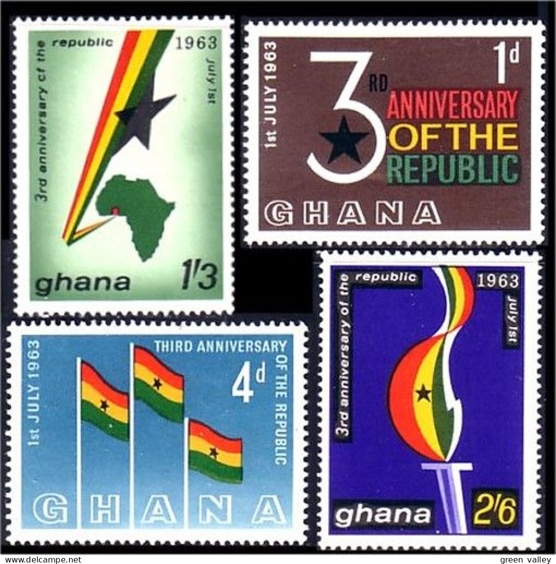 450 Ghana Republic MNH ** Neuf SC (GHA-42) - Ghana (1957-...)