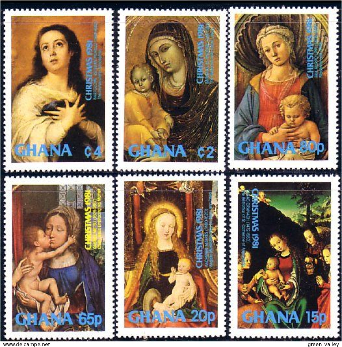 450 Ghana Religious Paintings MNH ** Neuf SC (GHA-35) - Religious