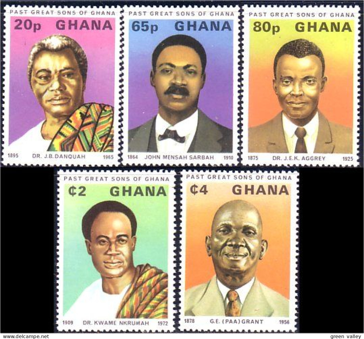 450 Ghana Politicians MNH ** Neuf SC (GHA-28) - Ghana (1957-...)