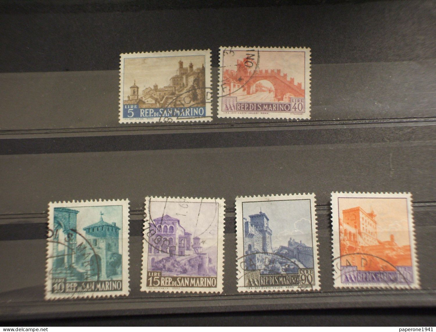 SAN MARINO - 1966 VEDUTE 6 VALORI - TIMBRATI/USED - Usados