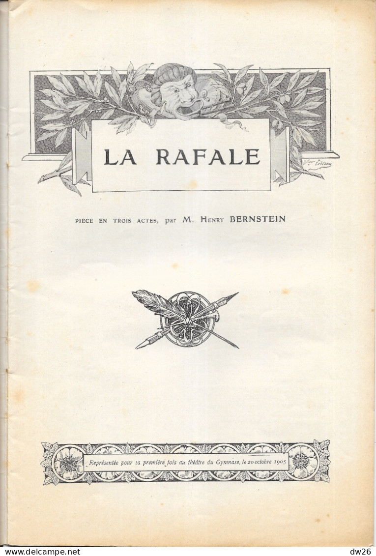 Revue L'Illustration Théâtrale N° 23 (Décembre 1905) Théâtre: Pièce En 3 Actes La Rafale Par Henry Bernstein - Französische Autoren