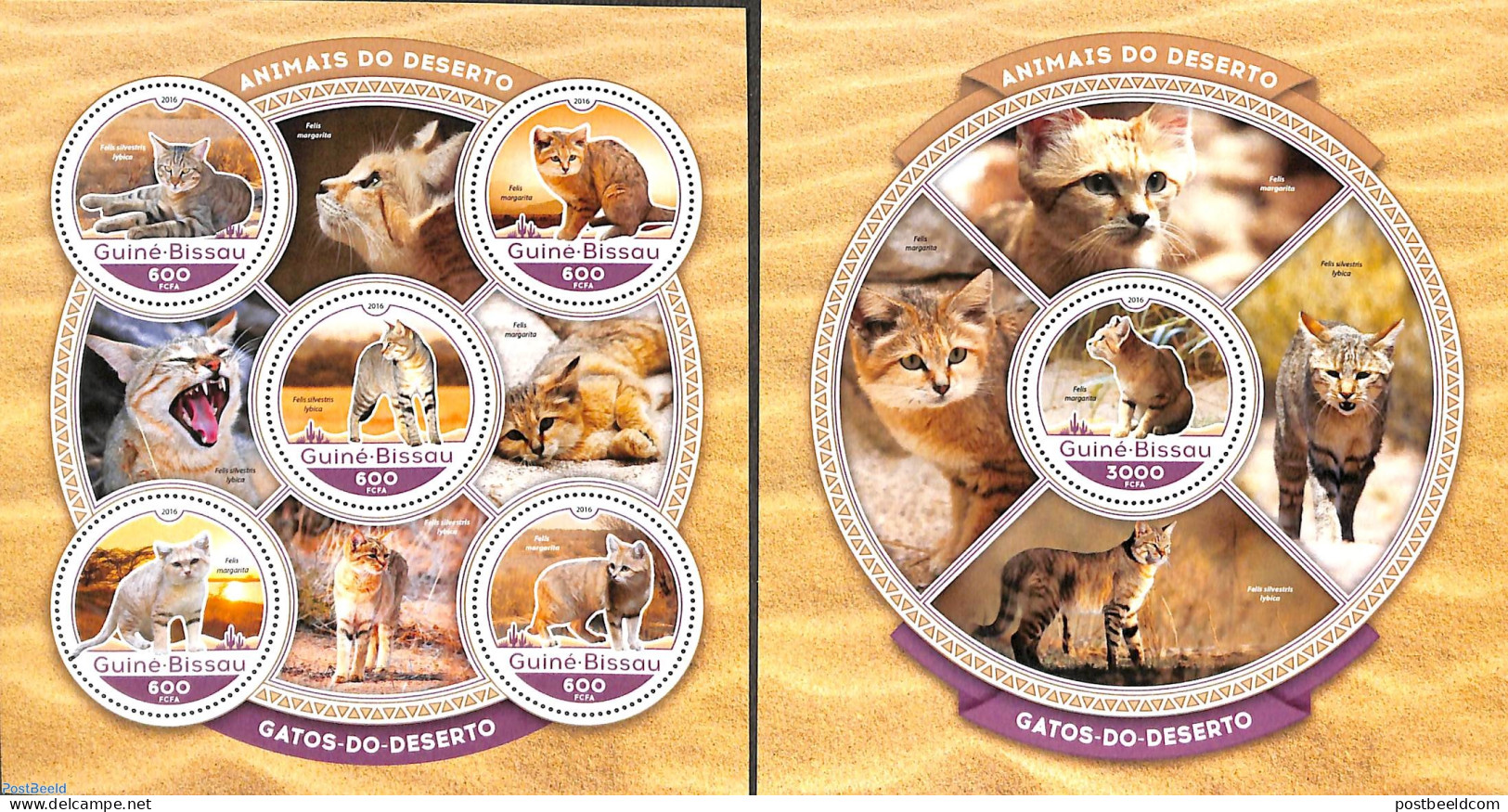 Guinea Bissau 2016 Cats 2 S/s, Mint NH, Nature - Cats - Guinea-Bissau