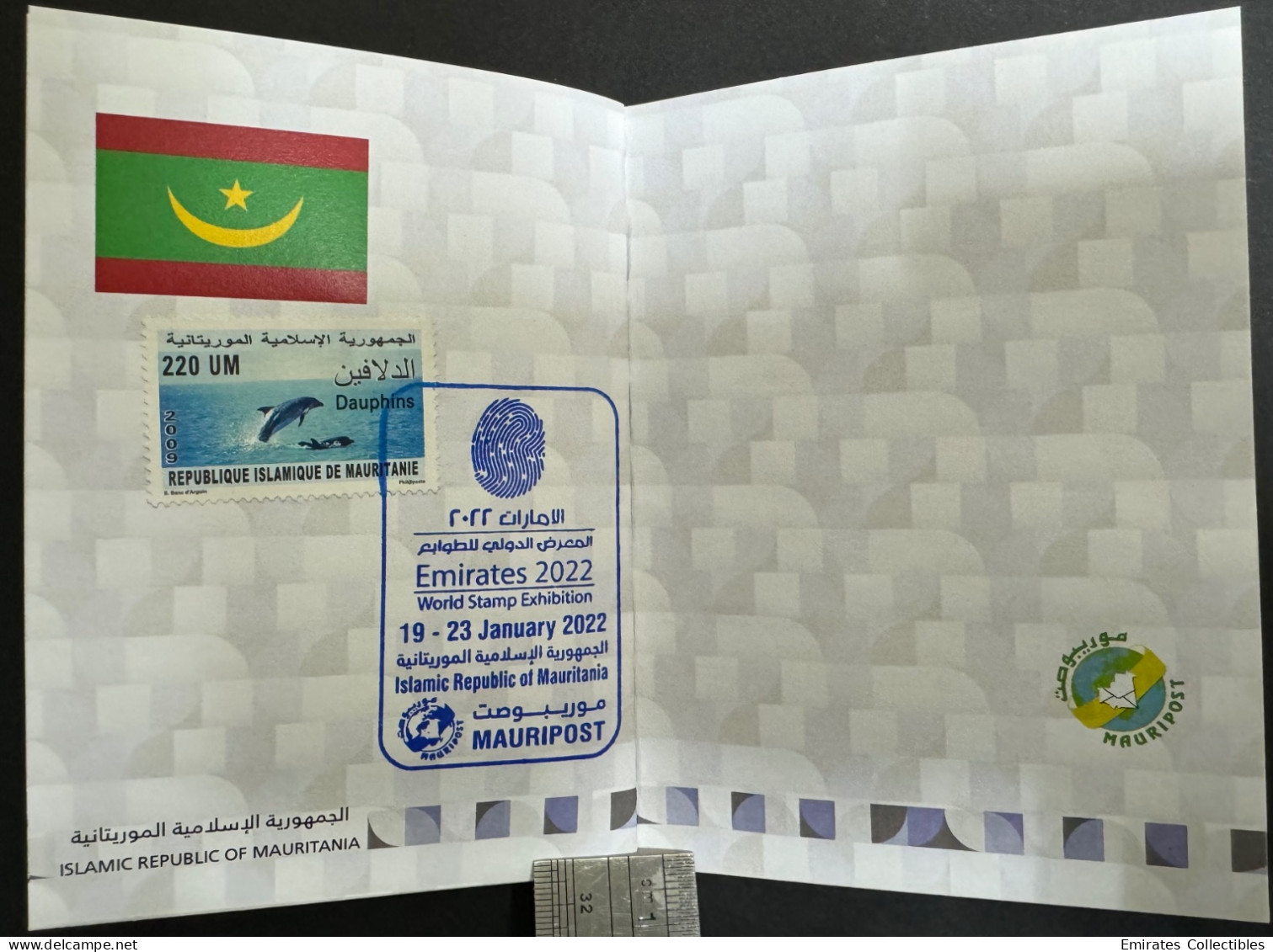 Mahatma Gandhi Palestine Egypt Philatelic Passport Emirates 2022 World Stamp Exhibition special postmark