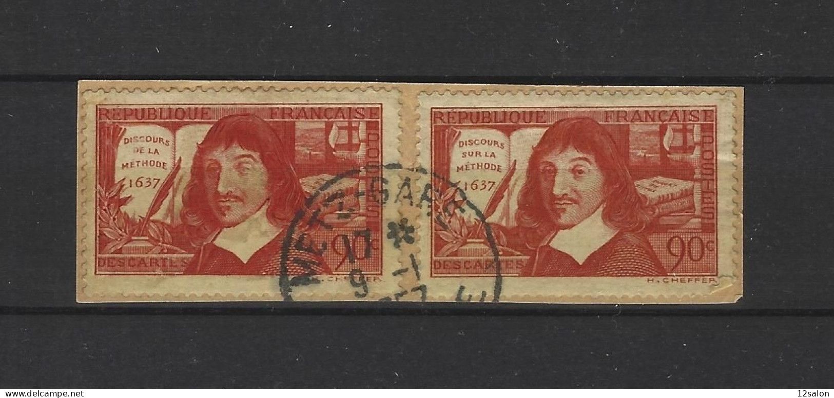 FRANCE OBL Sur FRAGMENT 341 Et 342 - Used Stamps