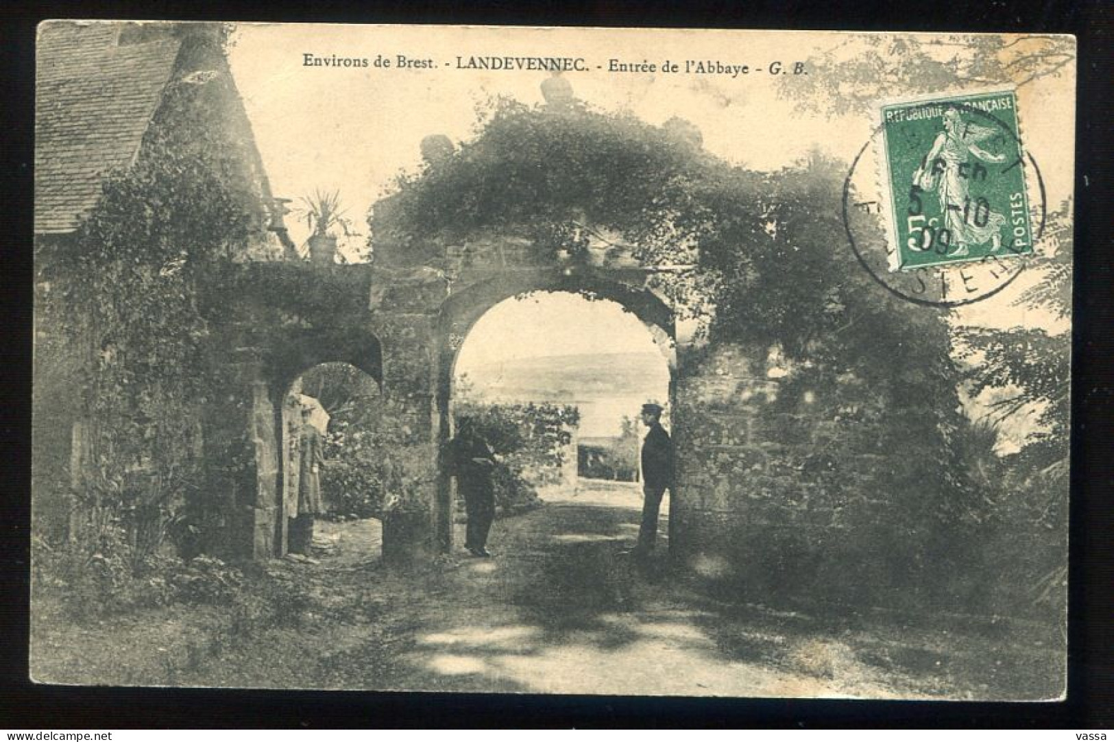 CPA  1909 -  LANDEVENNEC - Entrée De L'Abbaye - Landévennec