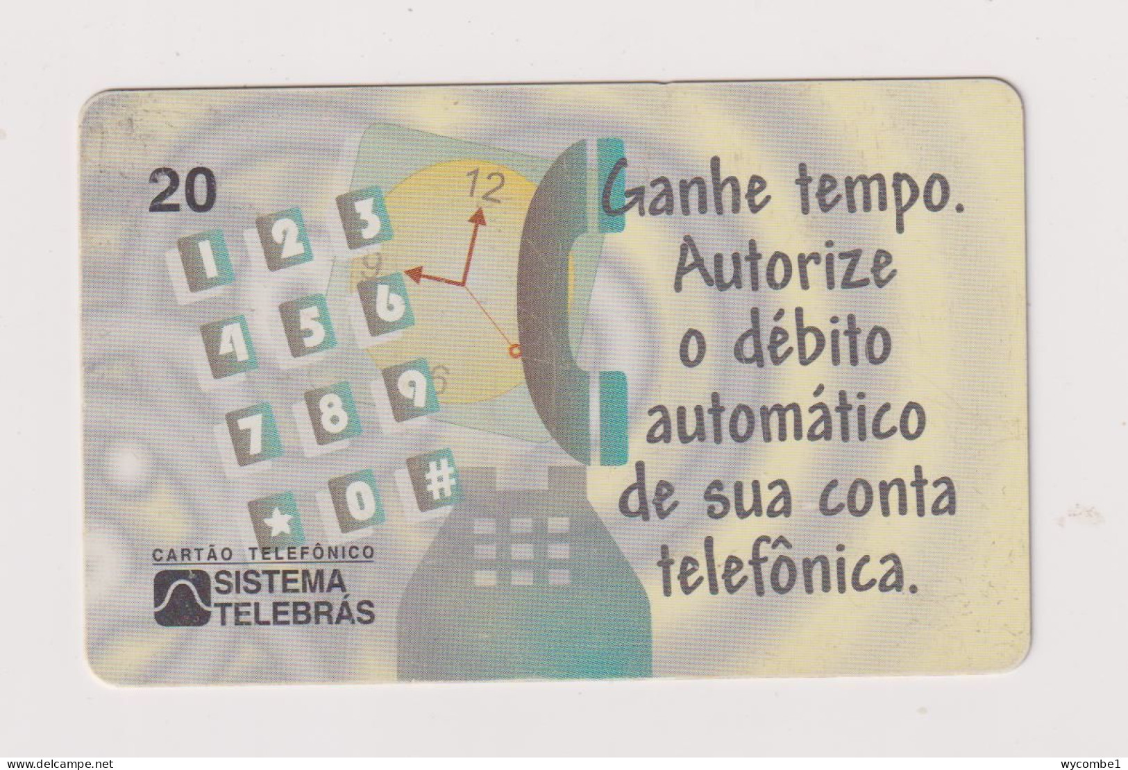 BRASIL -  Telephone Keypad Inductive  Phonecard - Brazil