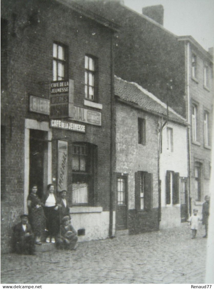 Carte Photo - Wasmuël Rue De La Fontaine - CAFE DE LA JEUNESSE BIERES - Recherche Effectuez, Bâtiment Surement Modifié ? - Quaregnon