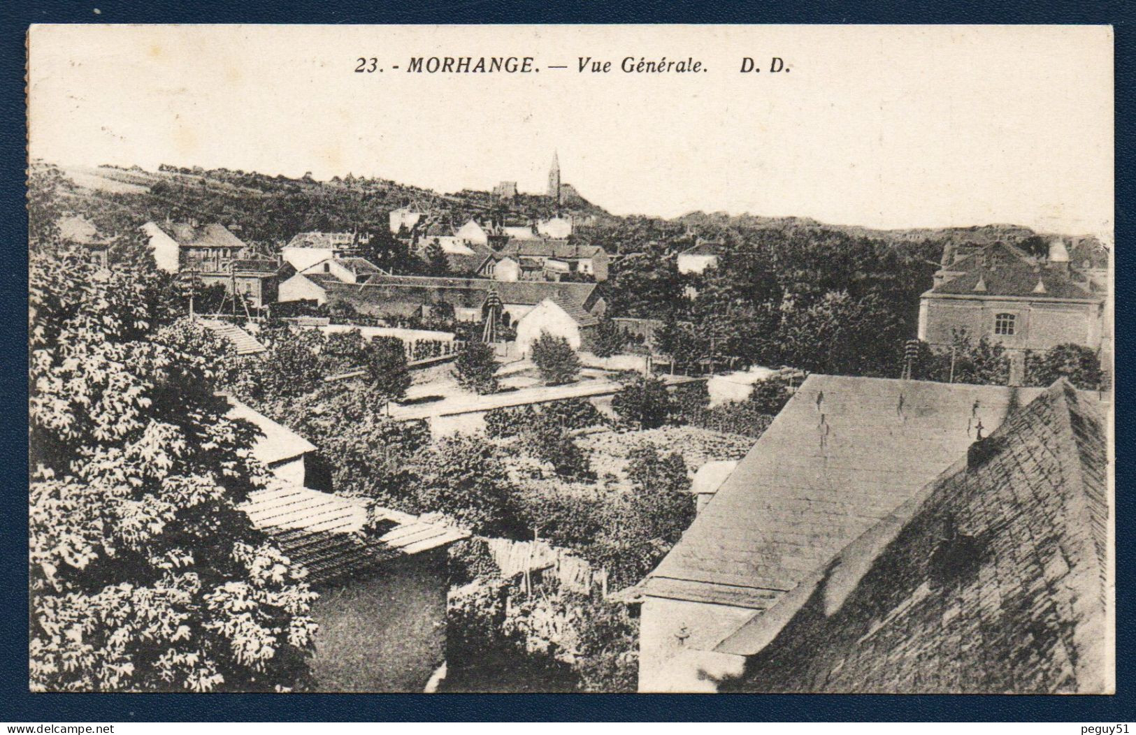 57. Morhange. Vue Générale Avec Le Temple Protestant.1931 - Morhange