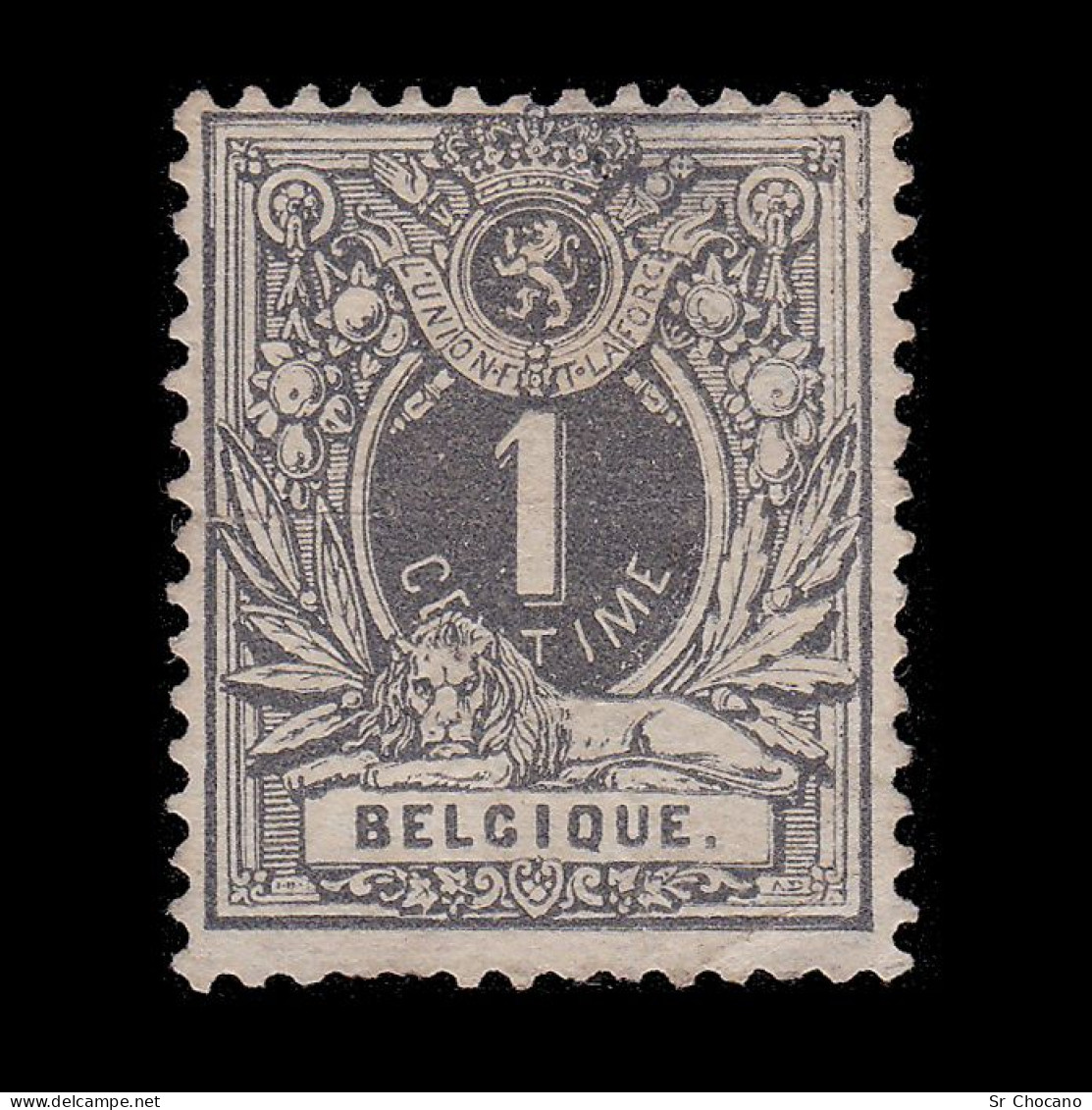 BELGIUM.1881.King Leopold II.1c.SCOTT 40.MNG - 1869-1888 Lying Lion