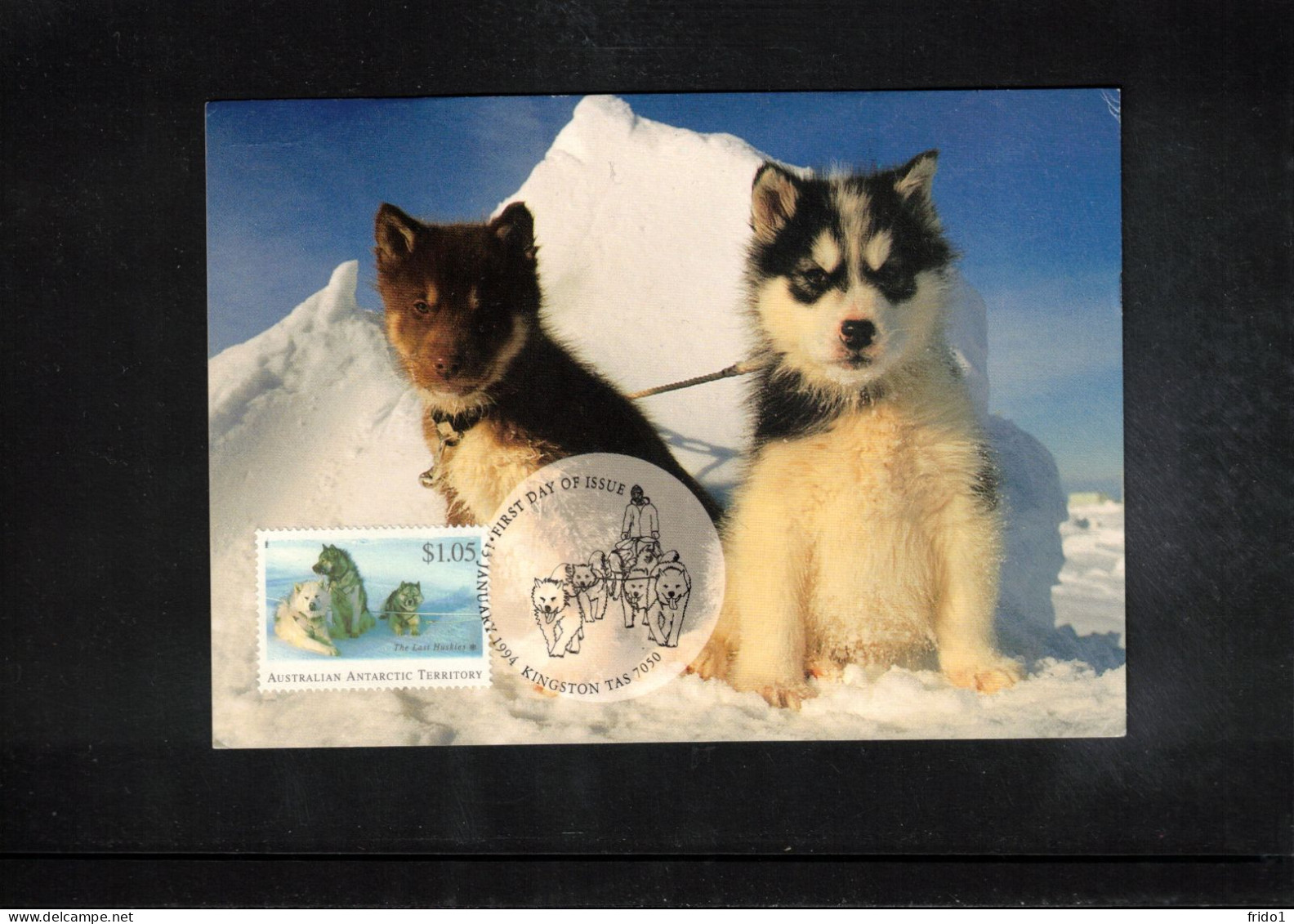 Australian Antarctic Territory 1995 Antarctica - Base Casey - Penguins + Huskies Interesting Cover - Bases Antarctiques