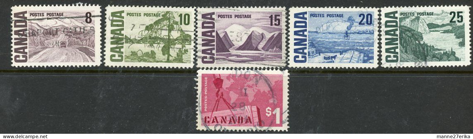 Canada 1967-73 USED Centennial Definitives - Usados