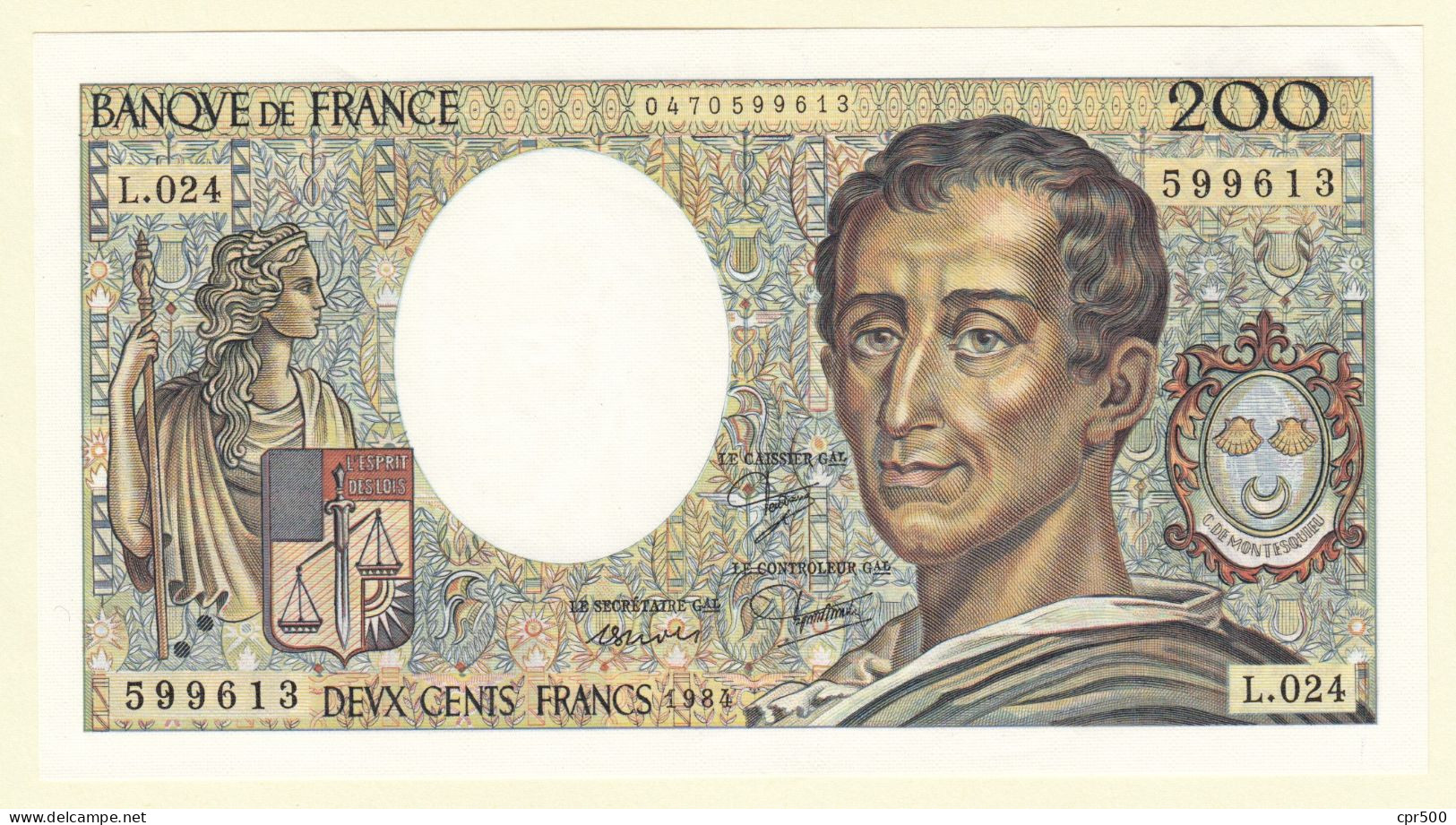 200 Francs MONTESQUIEU FRANCE Type 1981 F.70.04 SPL - 200 F 1981-1994 ''Montesquieu''