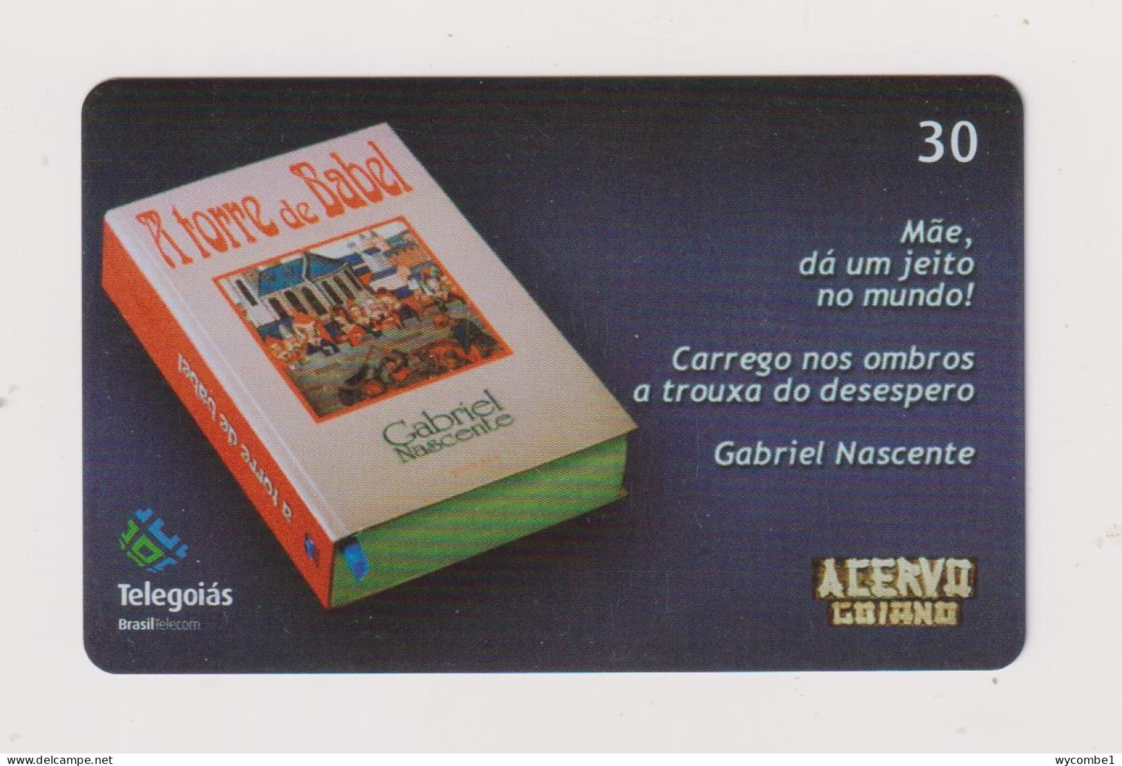 BRASIL -  Gabriel Nascente Inductive  Phonecard - Brasilien