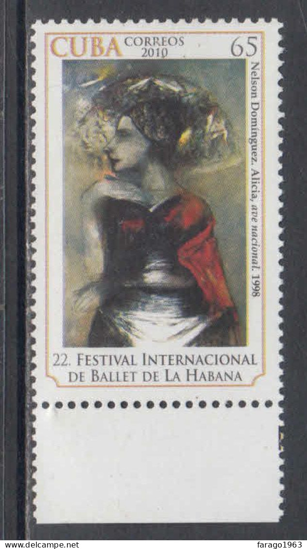 2010 Cuba Ballet Dance Festival Complete Set Of 1 MNH - Unused Stamps