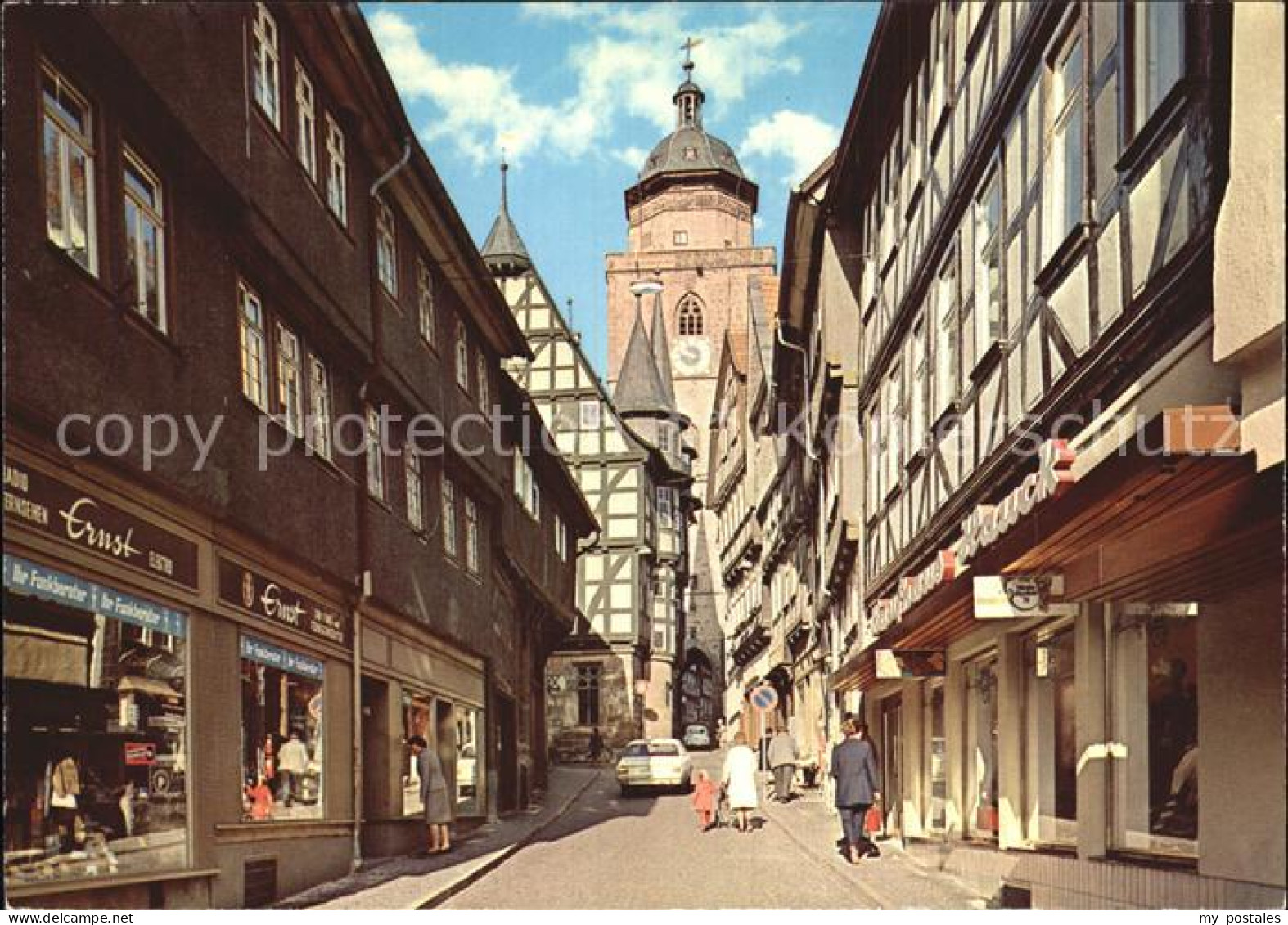 72452068 Alsfeld Obere Fuldagasse Mit Blick Zum Turm Alsfeld - Alsfeld