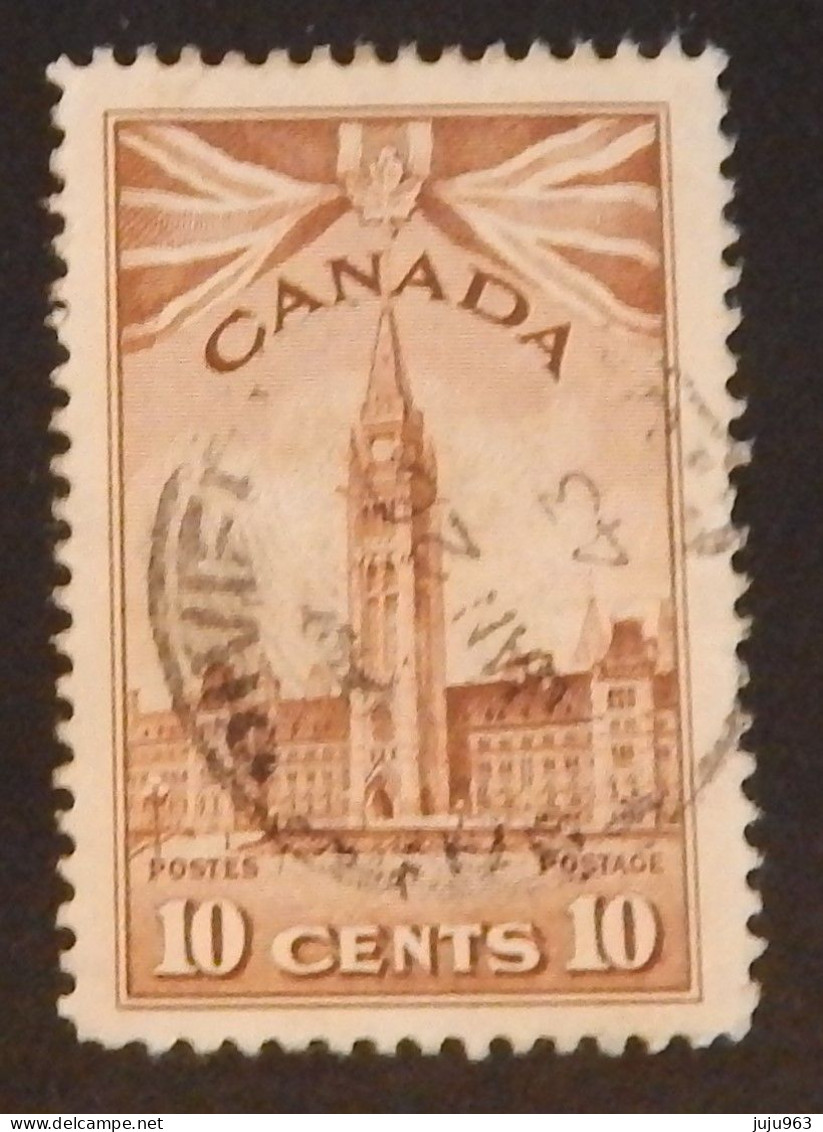 CANADA YT 213 OBLITÉRÉ "LE PARLEMENT" ANNÉES 1943/1948 - Usati