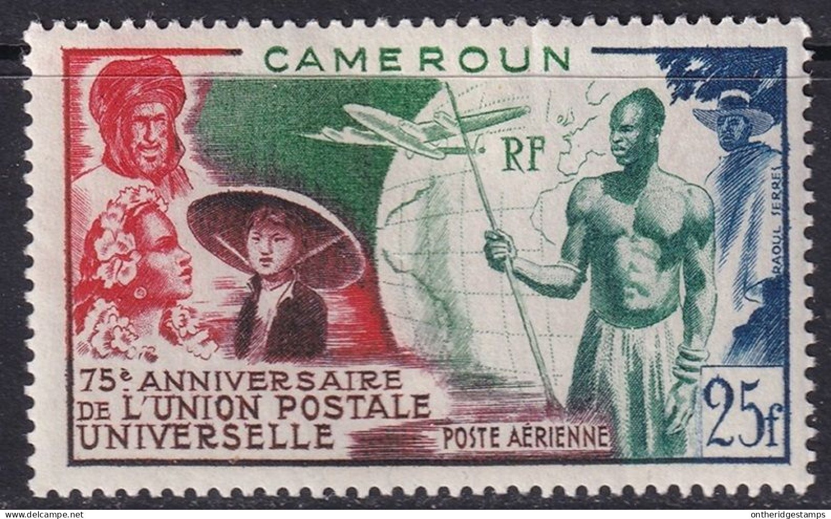 Cameroun 1949 Sc C29 Yt PA42 Air Post MH* - Luftpost