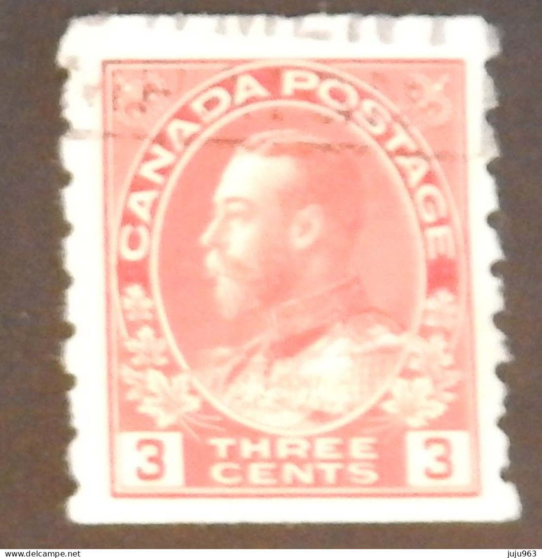 CANADA YT 118bB OBLITÉRÉ "GEORGE V" ANNÉES 1918/1925 - Oblitérés