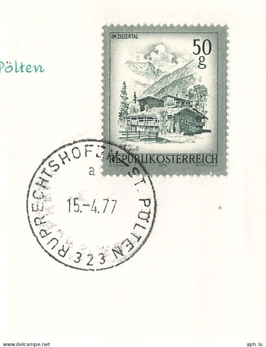 Bahnpost (R.P.O./T.P.O) Rupprechtshofen-St. Pölten [Ausschnitt] (AD3110) - Cartas & Documentos