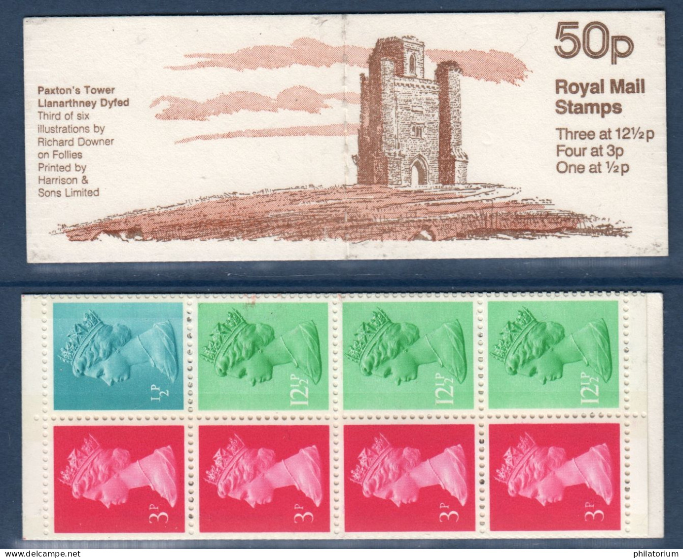 Grande Bretagne, **, Mi MH 59 A, SG FB 19 B, Paxton's Tower, Llanarthney Dyfed (Wales), - Castillos