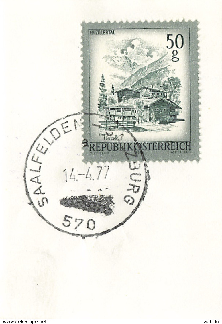Bahnpost (R.P.O./T.P.O) Saalfelden-Salzburg [Ausschnitt] (AD3112) - Brieven En Documenten