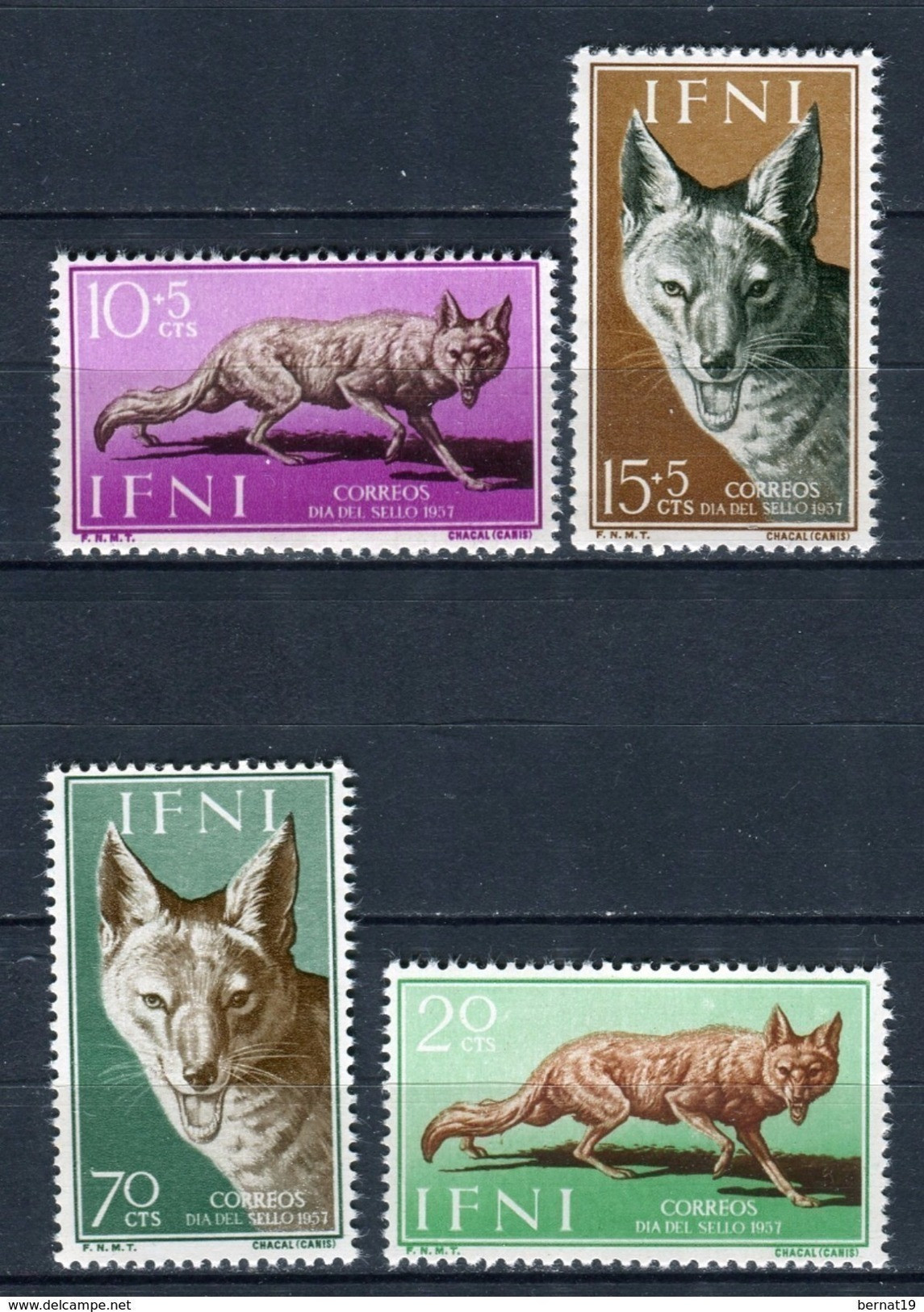 Ifni 1957. Edifil 138-41 ** MNH. - Ifni