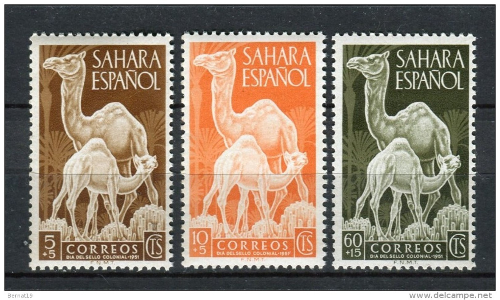 Sahara 1951. Edifil 91-93 ** MNH. - Spanische Sahara
