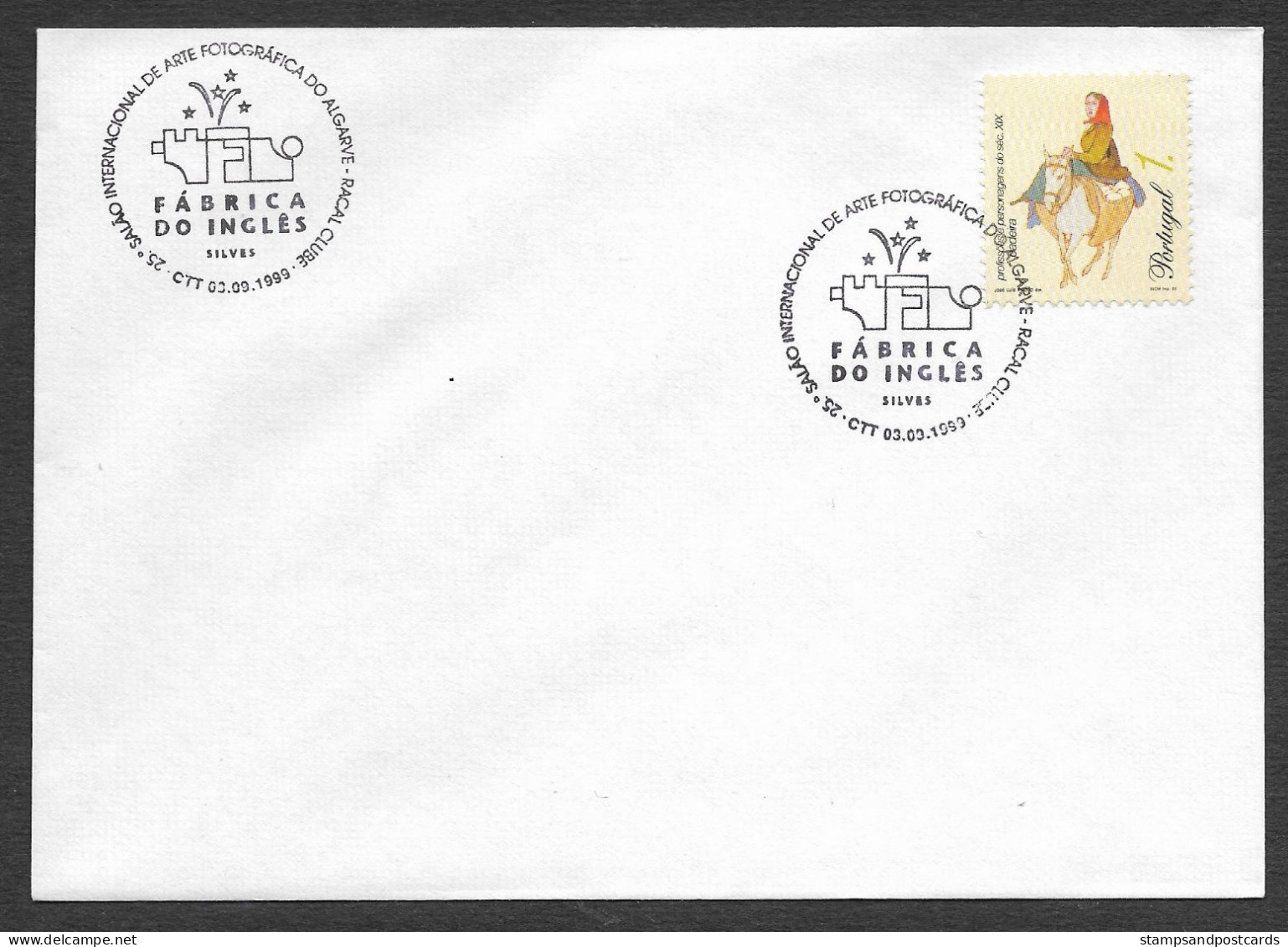 Portugal Cachet Commemoratif Salon Photographie Silves Algarve Fábrica Do Inglês 1999 Event Postmark Photo Show - Postal Logo & Postmarks