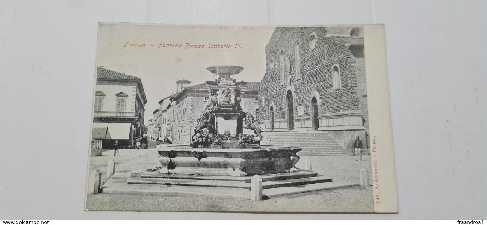 FAENZA PIAZZA  UMBERTO I E FONTANA - Faenza