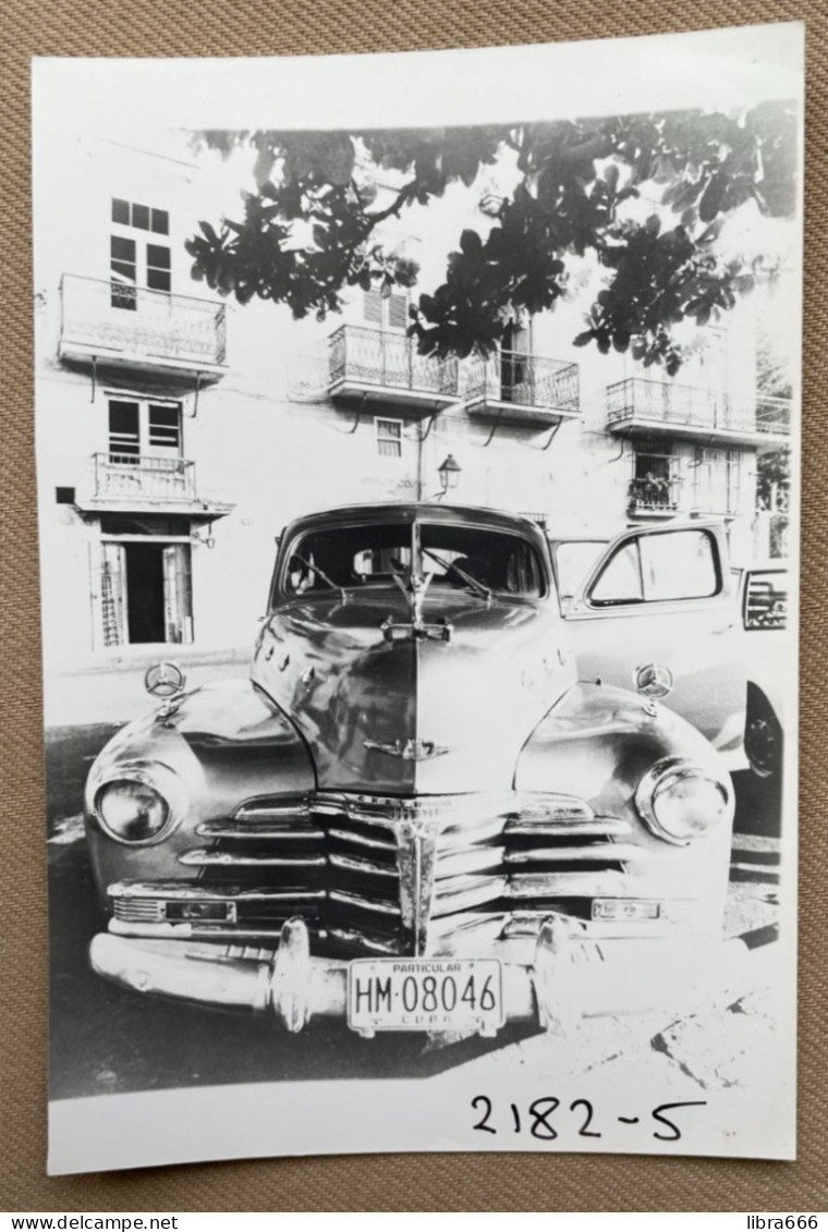 CHEVROLET Fleetline (CUBA License Plate) - 15 X 10 Cm. (REPRO PHOTO !  Voir Description, See Description) ! - Coches