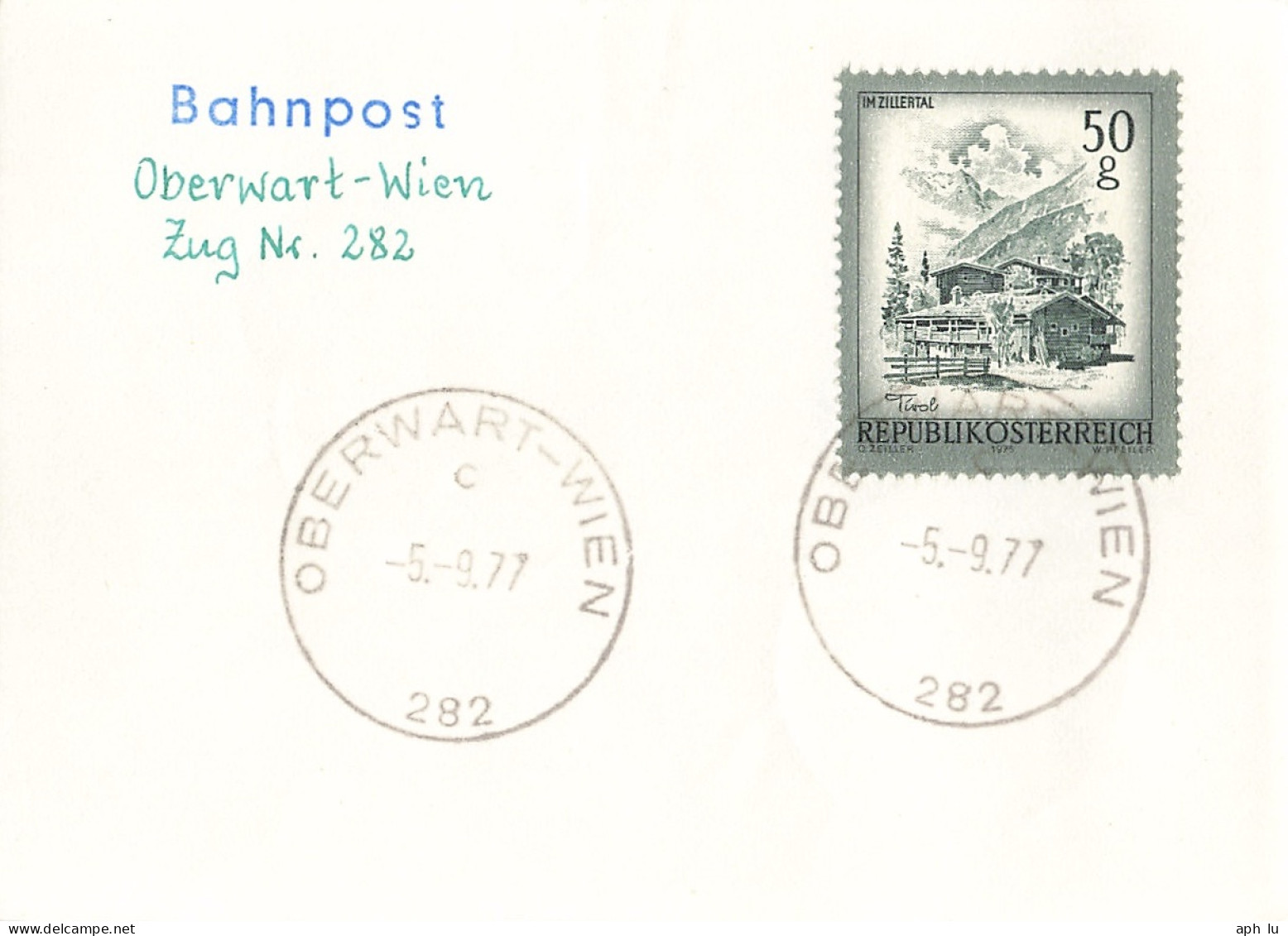 Bahnpost (R.P.O./T.P.O) Oberwart-Wien [Ausschnitt] (AD3126) - Covers & Documents