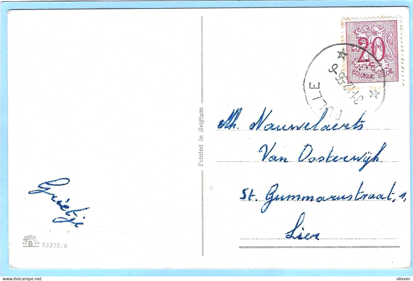 Postkaart Met Sterstempel PULLE - 1956 - Sterstempels