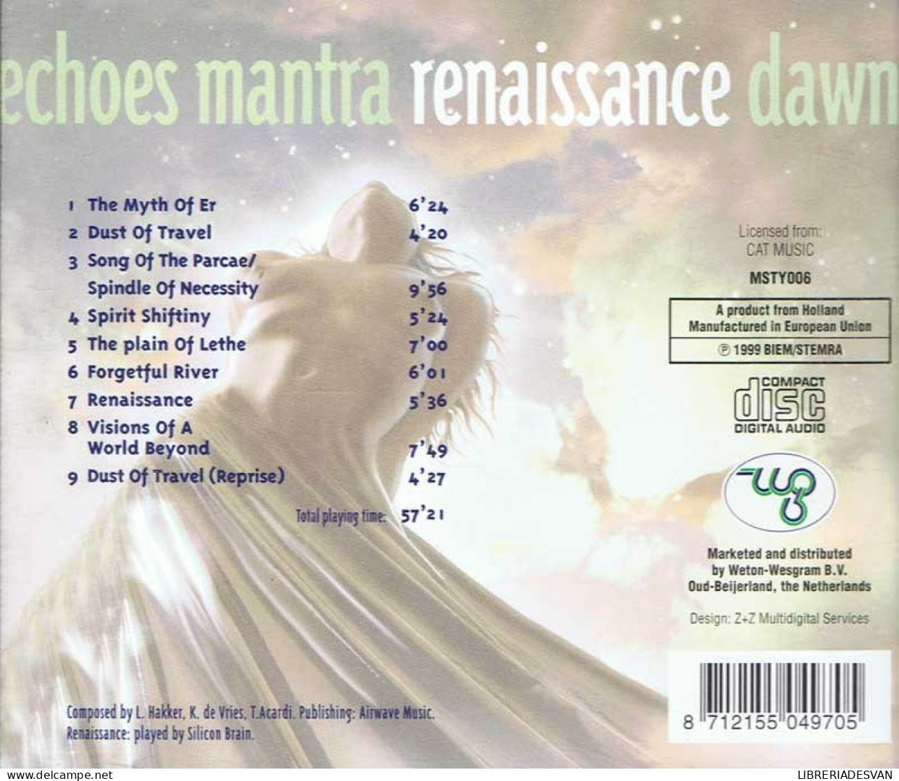 Renaissance - Echoes Of The Underworld. Ambient Relaxation. CD - New Age