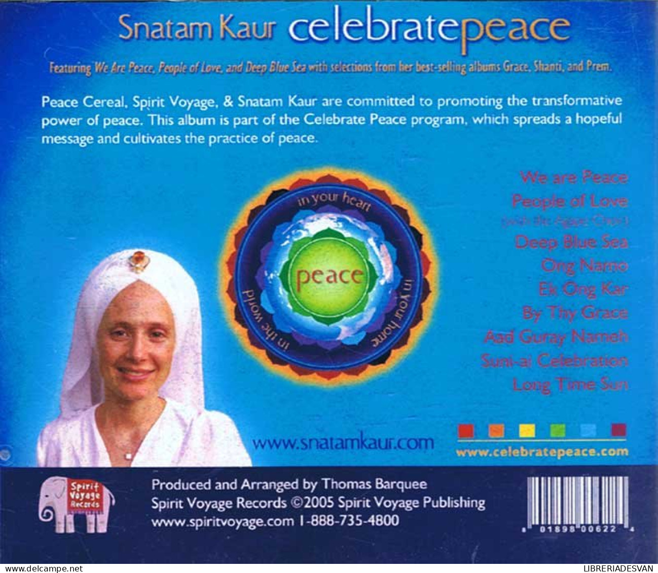 Snatam Kaur - Celebrate Peace. CD - New Age